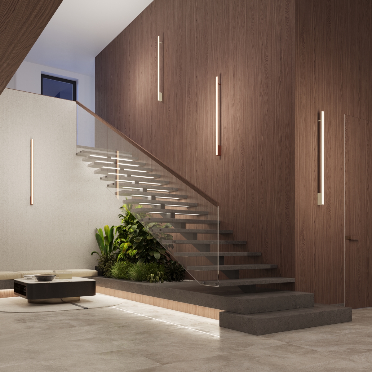 Applique murale Aluminium Beige LED 1 Lagom beige, EDEN