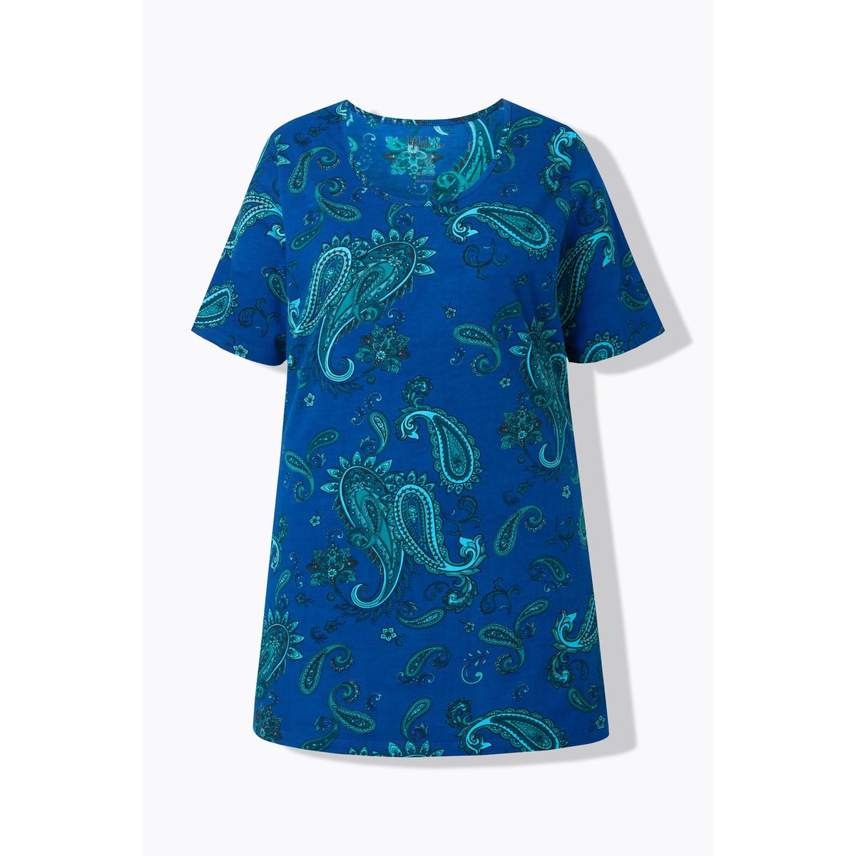 T-shirt long bleuet, ULLA POPKEN