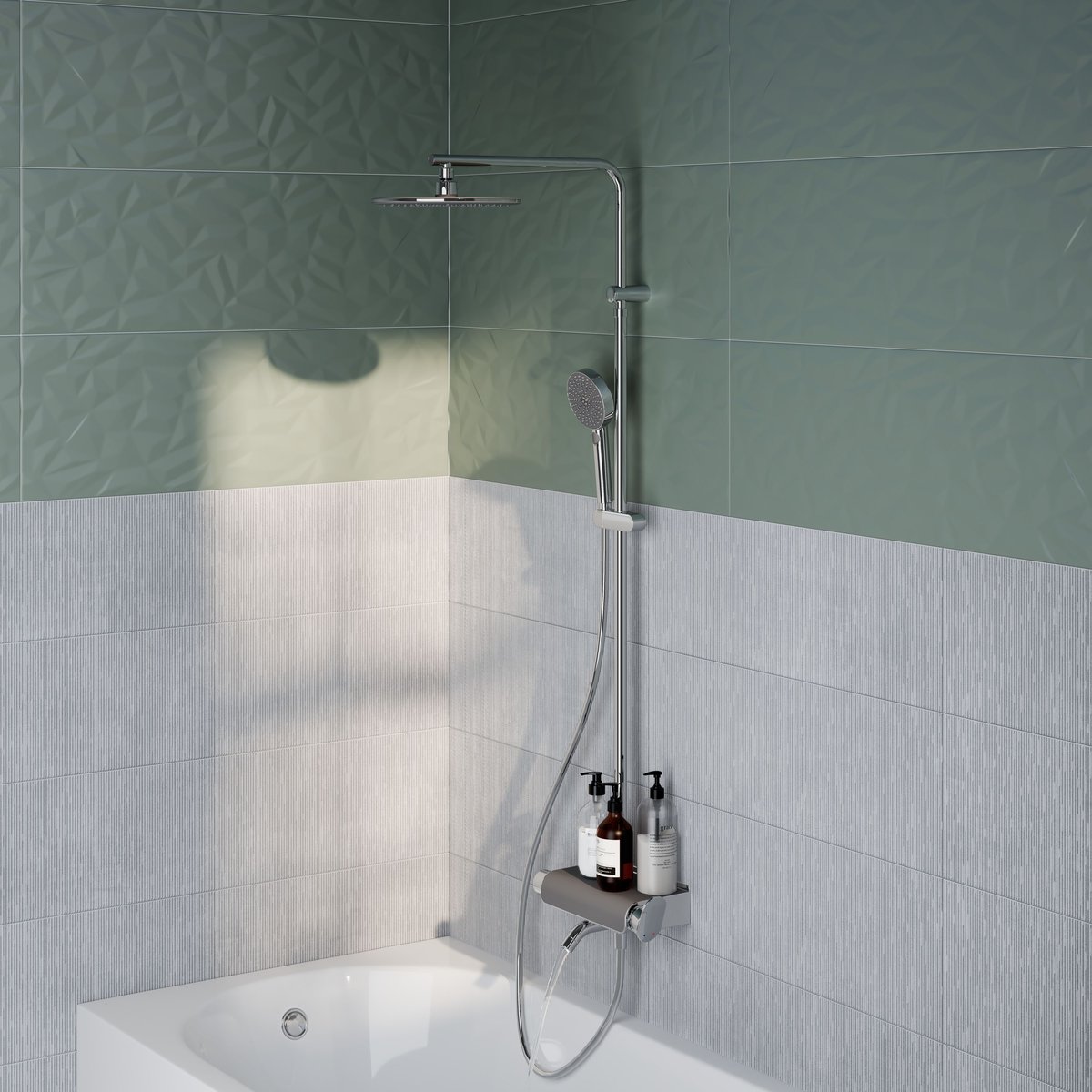 Colonne de douche avec robinet, EASY chromé, SENSEA