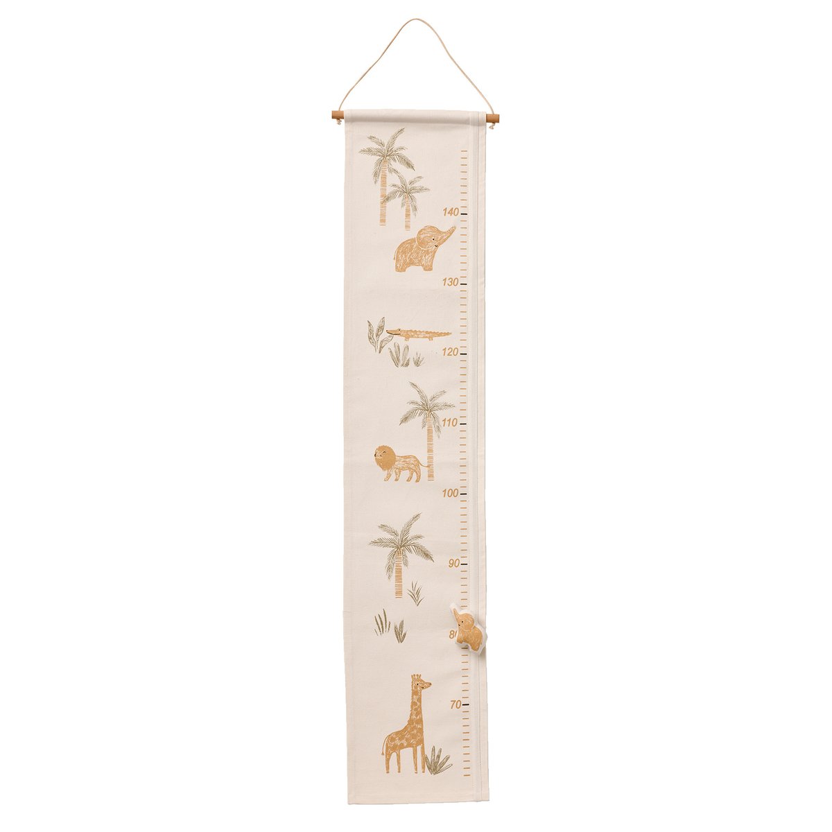 Toise en coton motif animaux beige, VERTBAUDET