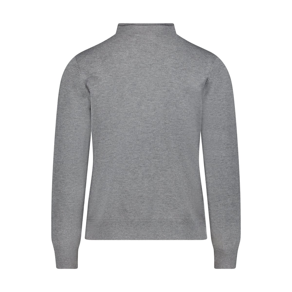 Pull-over en maille à col droit gris, CARTOON