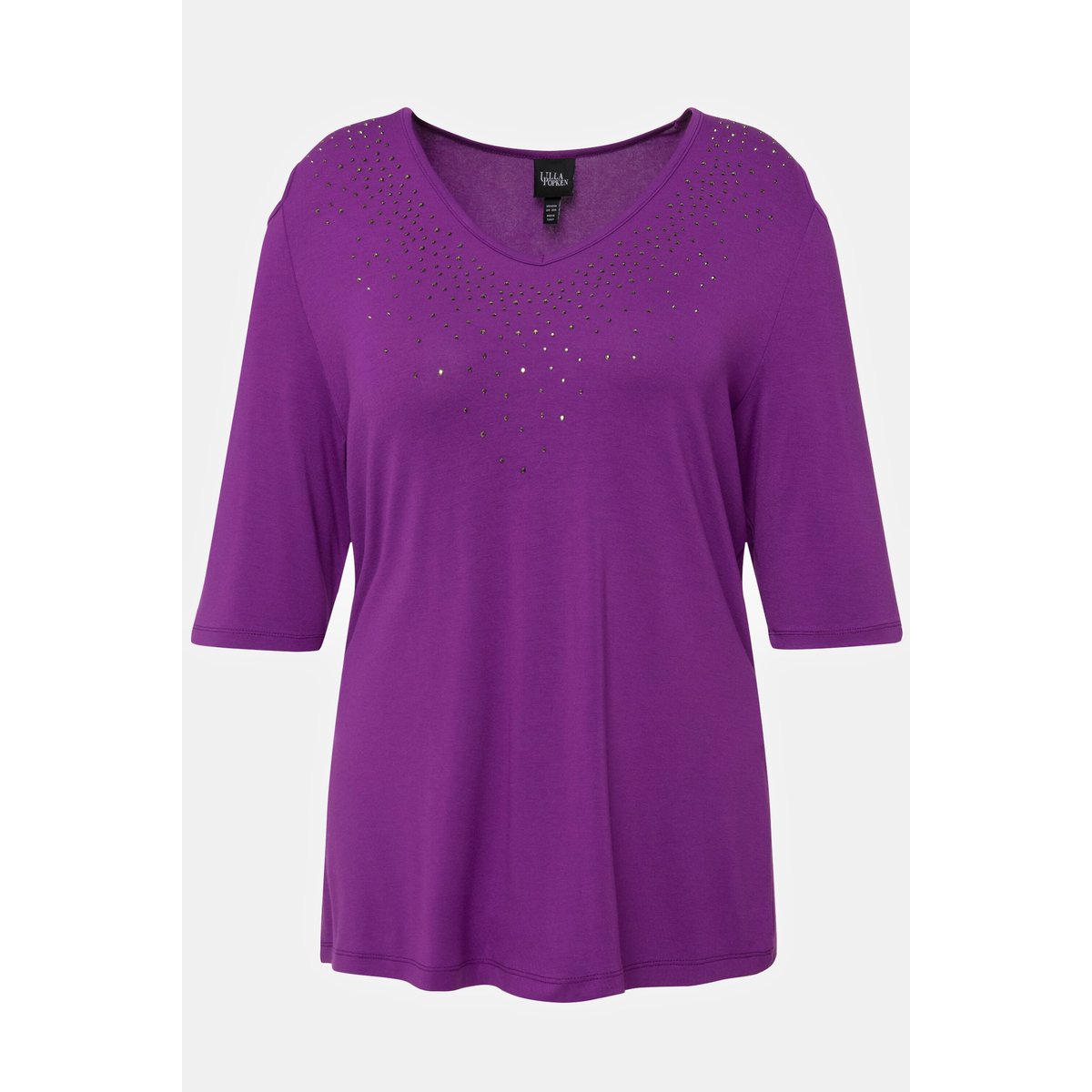 T-shirt, étoiles fantaisies, coupe évasée mûres, ULLA POPKEN