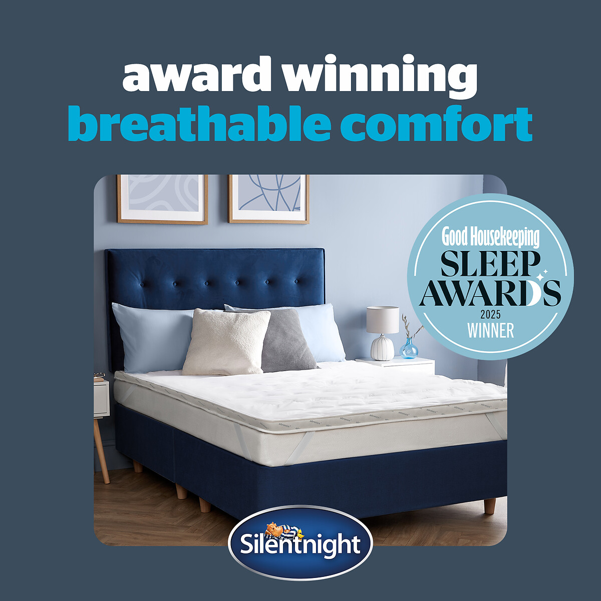Airmax 500 Mattress Topper white, SILENTNIGHT