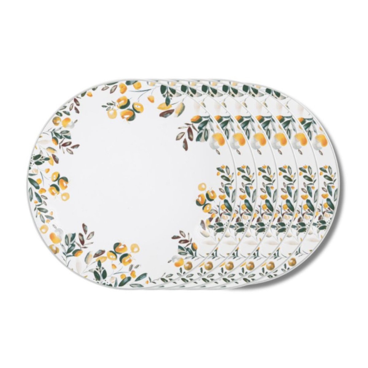Assiette plate Summer 27 cm (lot de 6) - SUMMER jaune, TABLE PASSION