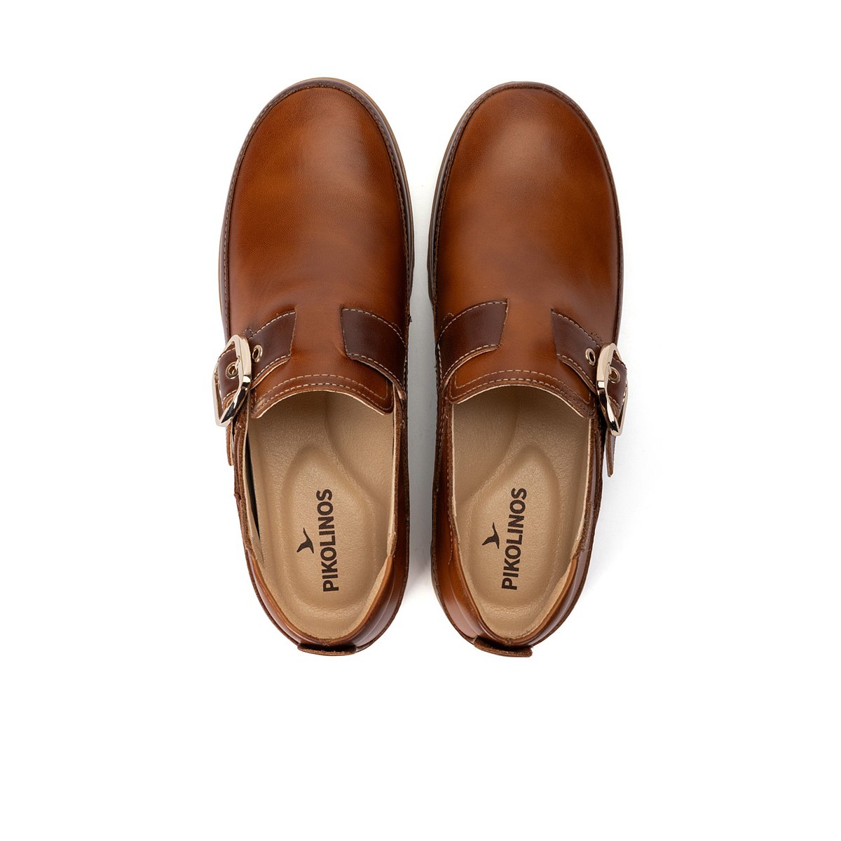 Chaussures plates cuir Vigo brandy, PIKOLINOS