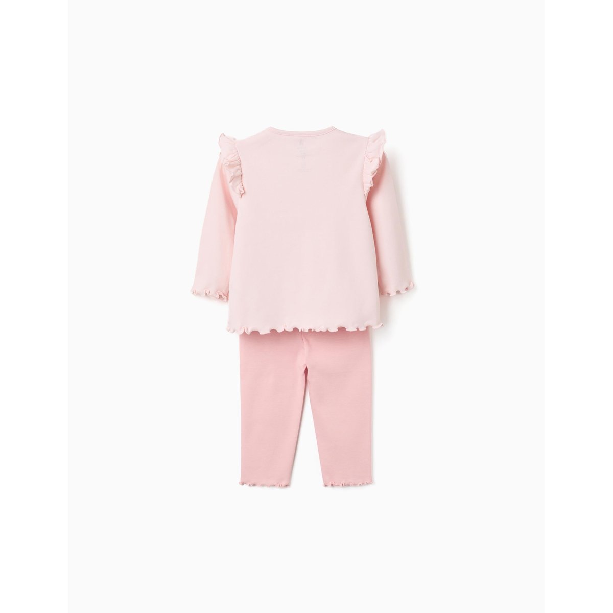 Pyjama en coton à manches longues et imprimé Minnie & Figaro rose clair, ZIPPY