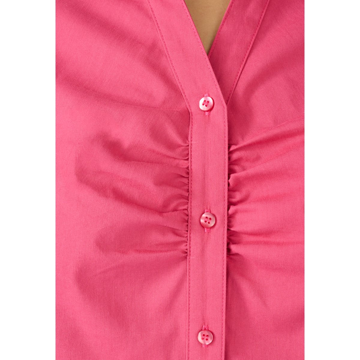 Chemisier popeline stretch rose framboise grisé, DAMART
