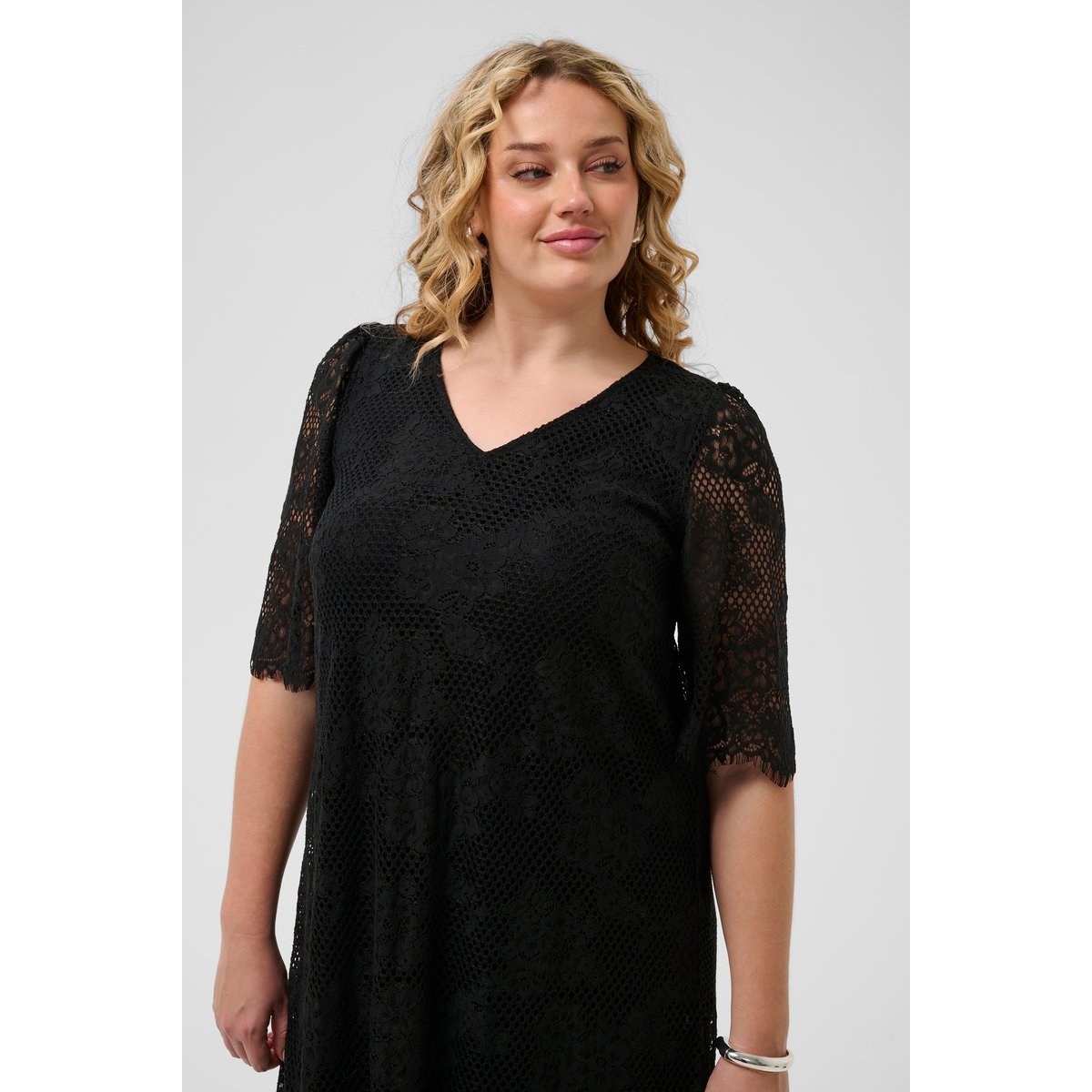 Robe noir black deep, KAFFE CURVE