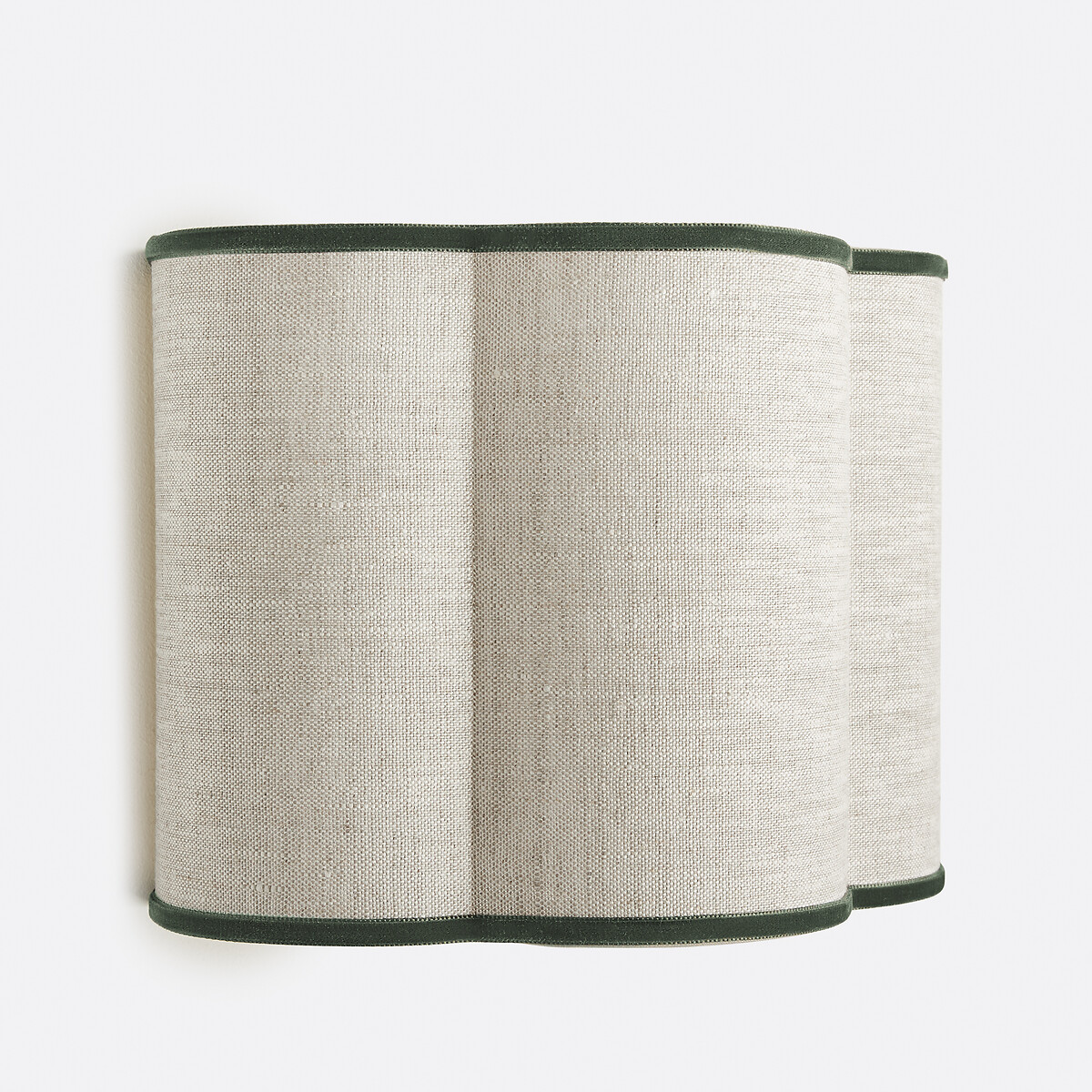 Thade Linen/Velvet Wall Light natural linen/green, LA REDOUTE INTERIEURS