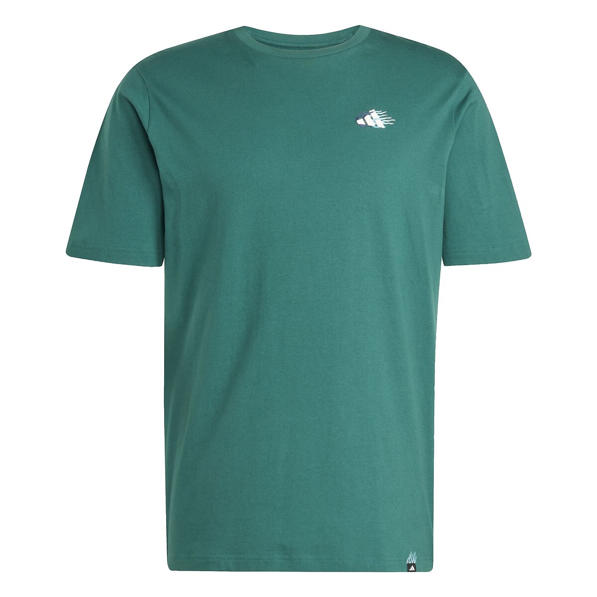 Small Embroidered Logo T-Shirt with Short Sleeves green, ADIDAS SPORTSWEAR