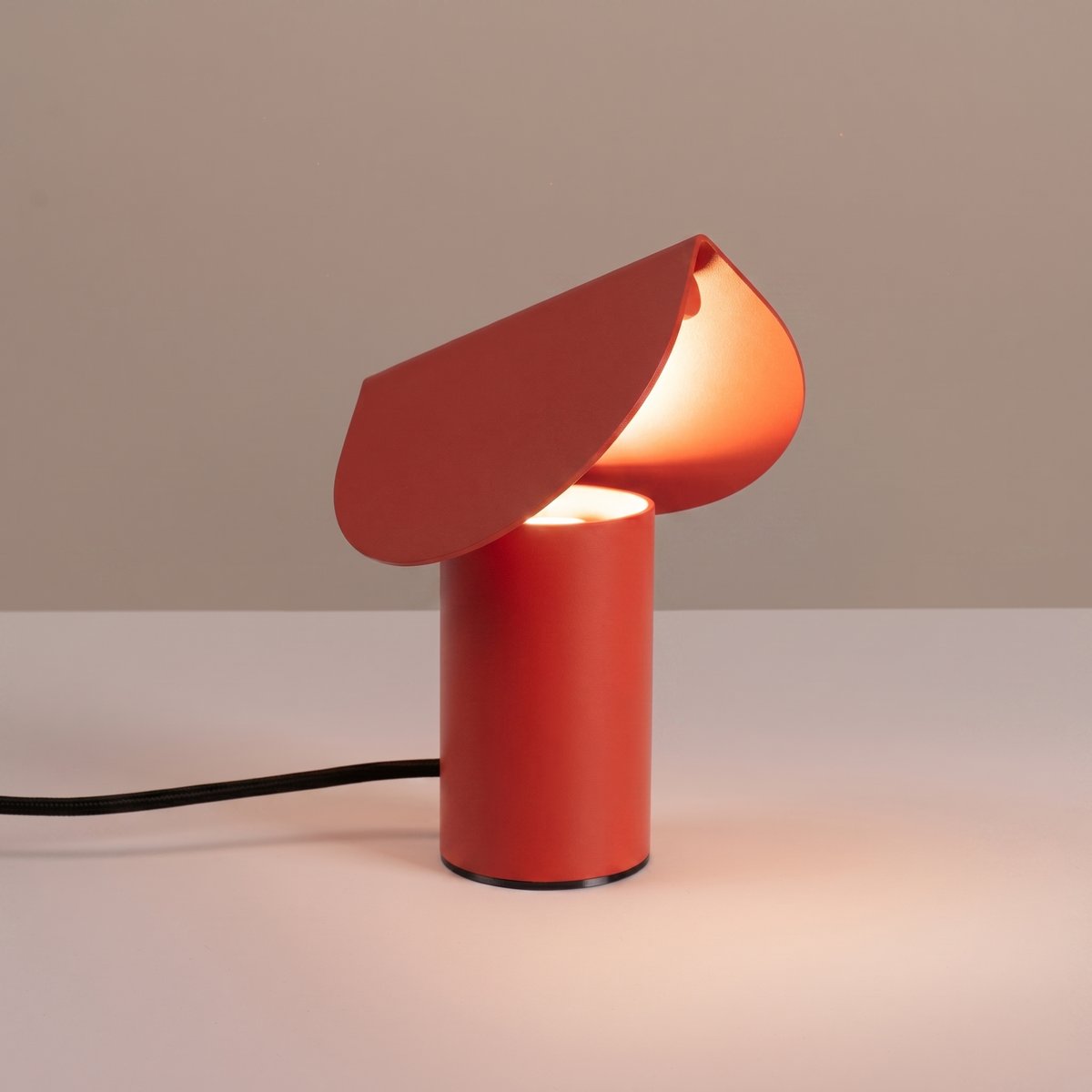 Lampe de bureau Aluminium Rouge LED 1 Biscuit rouge, EDEN