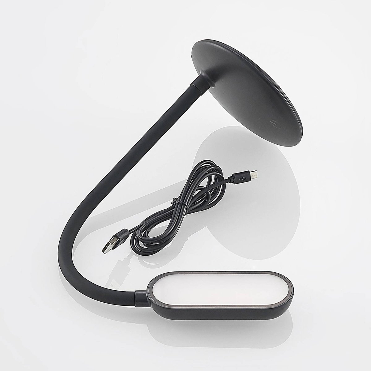 Lampe à poser moderneLED, Opira noir, PRIOS