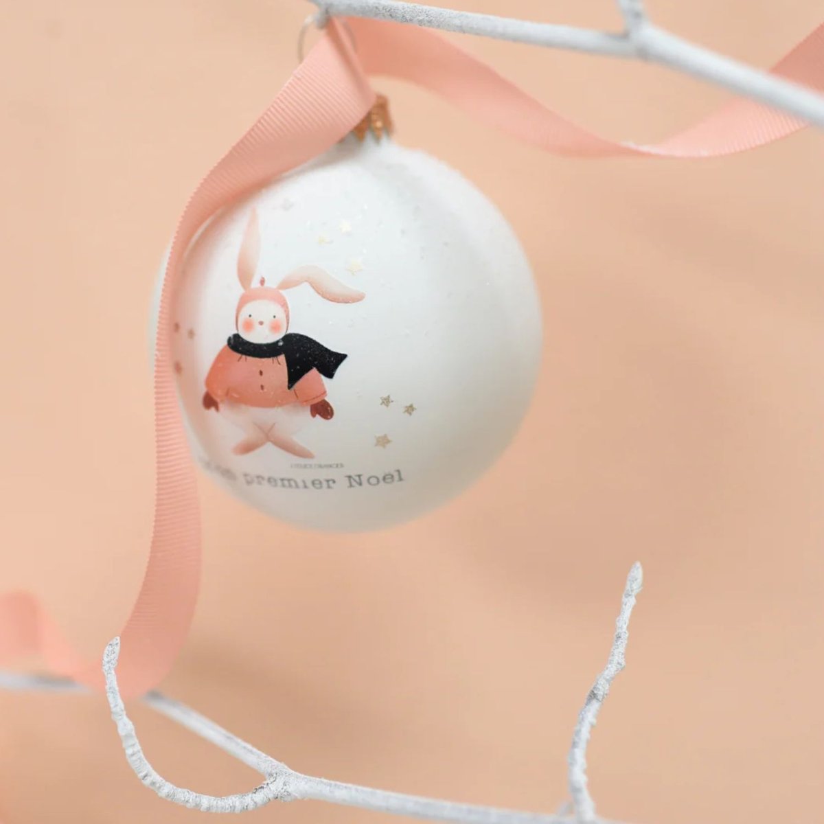 Boule de Noël Atelier Oranger blanc, doré, BAUBELS