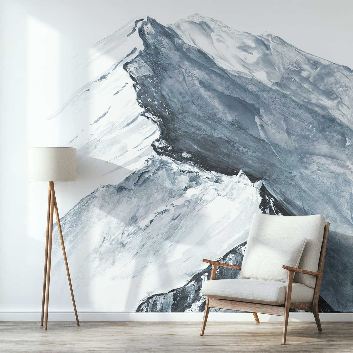 Papier peint un air de montagne gris, HEXOA