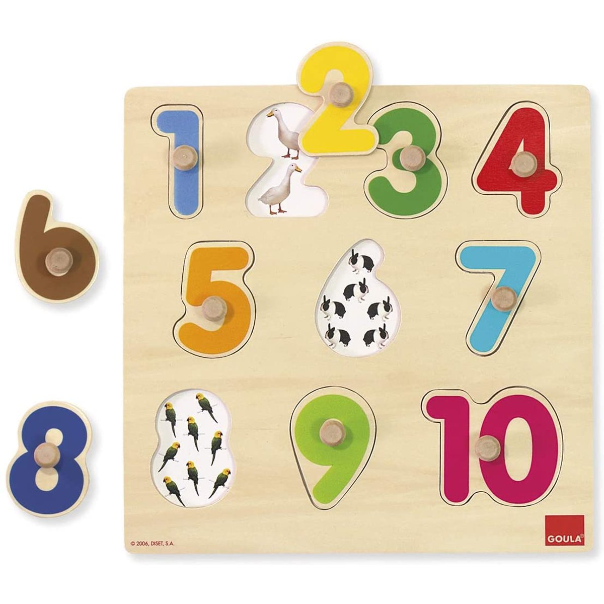 Puzzle Numéros beige, GOULA