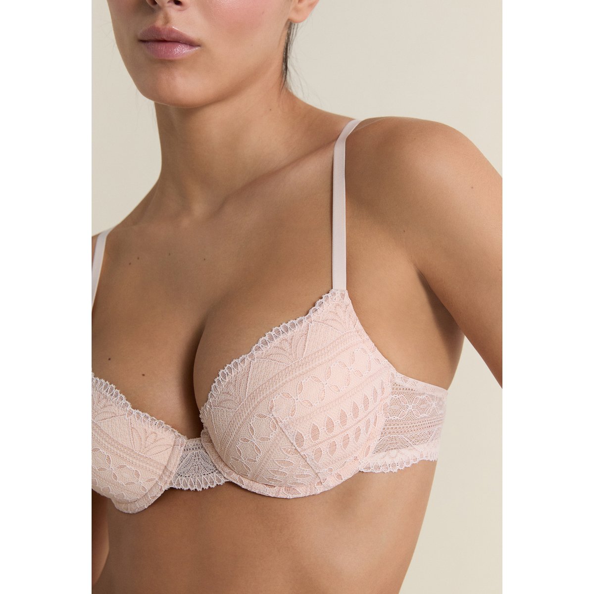 Soutien Gorge ampliforme n° 4 Idole rose poudre, ETAM