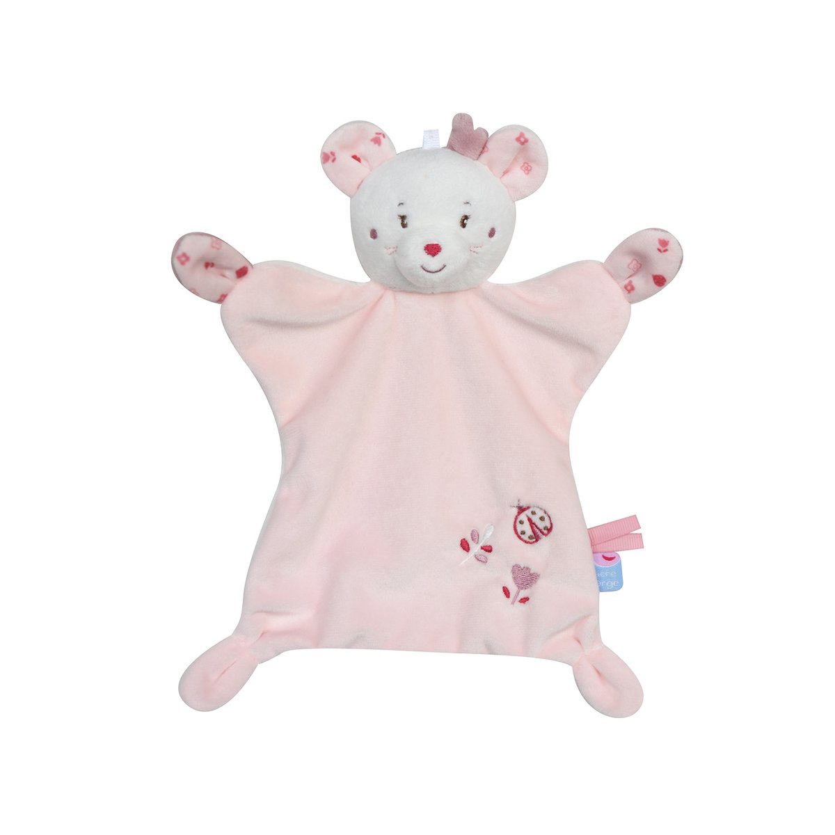 Doumou souris rozeline velours doux rose, SUCRE D'ORGE