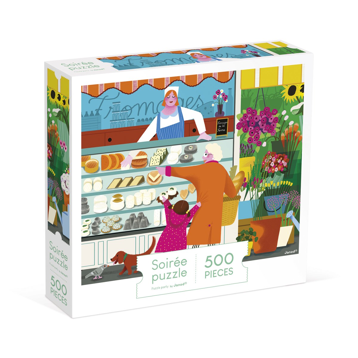 Puzzle Adulte 500 Pcs, Sur Le Marché couleur unique, JANOD