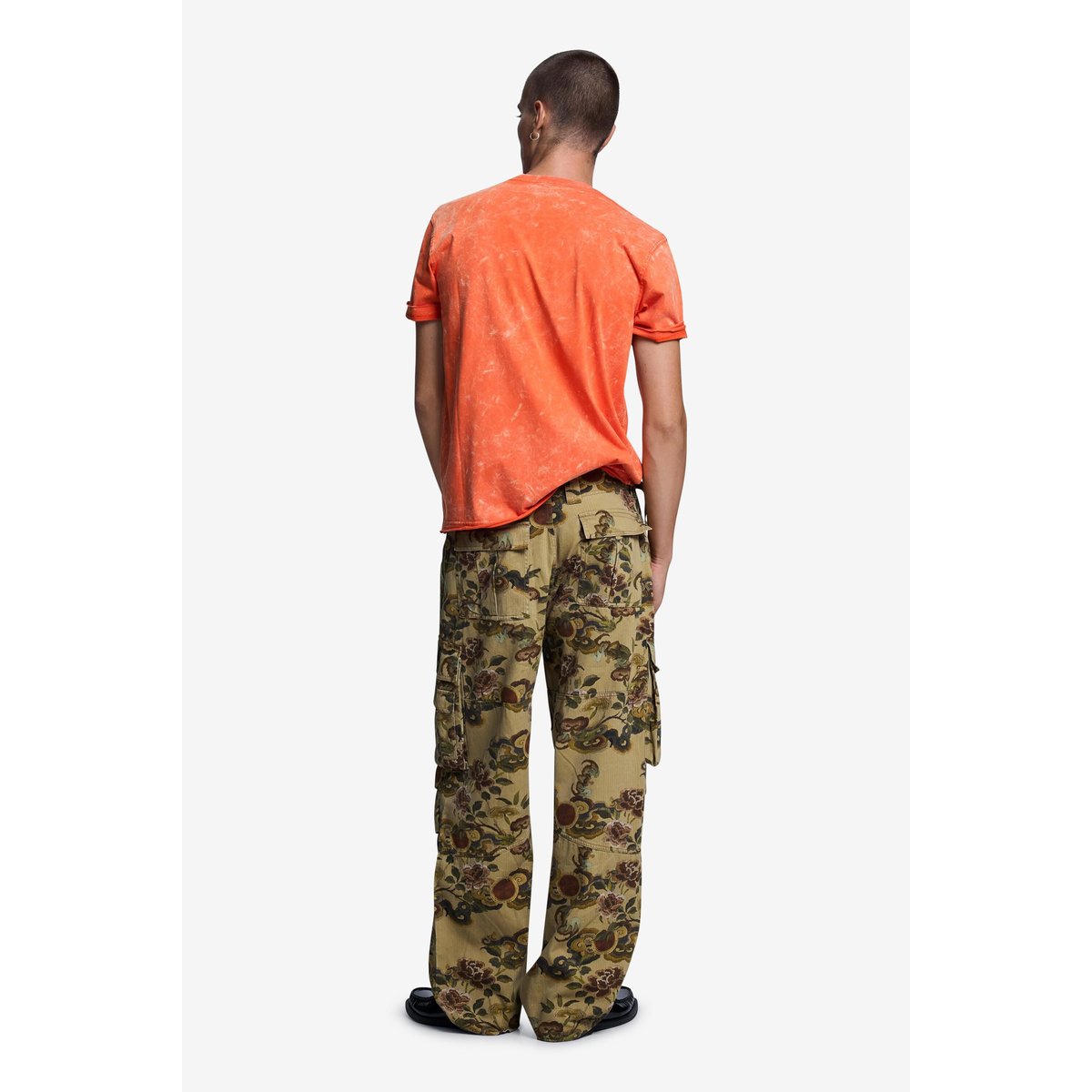 T-shirt imprimé orange, DESIGUAL
