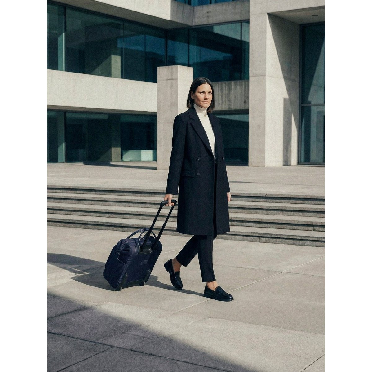 Sac ordinateur à roulettes grand volume sécurisé peacoat blue, HEDGREN