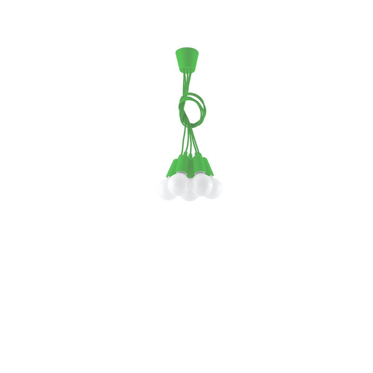 Suspension PVC Vert E27 5 Diego vert, EDEN