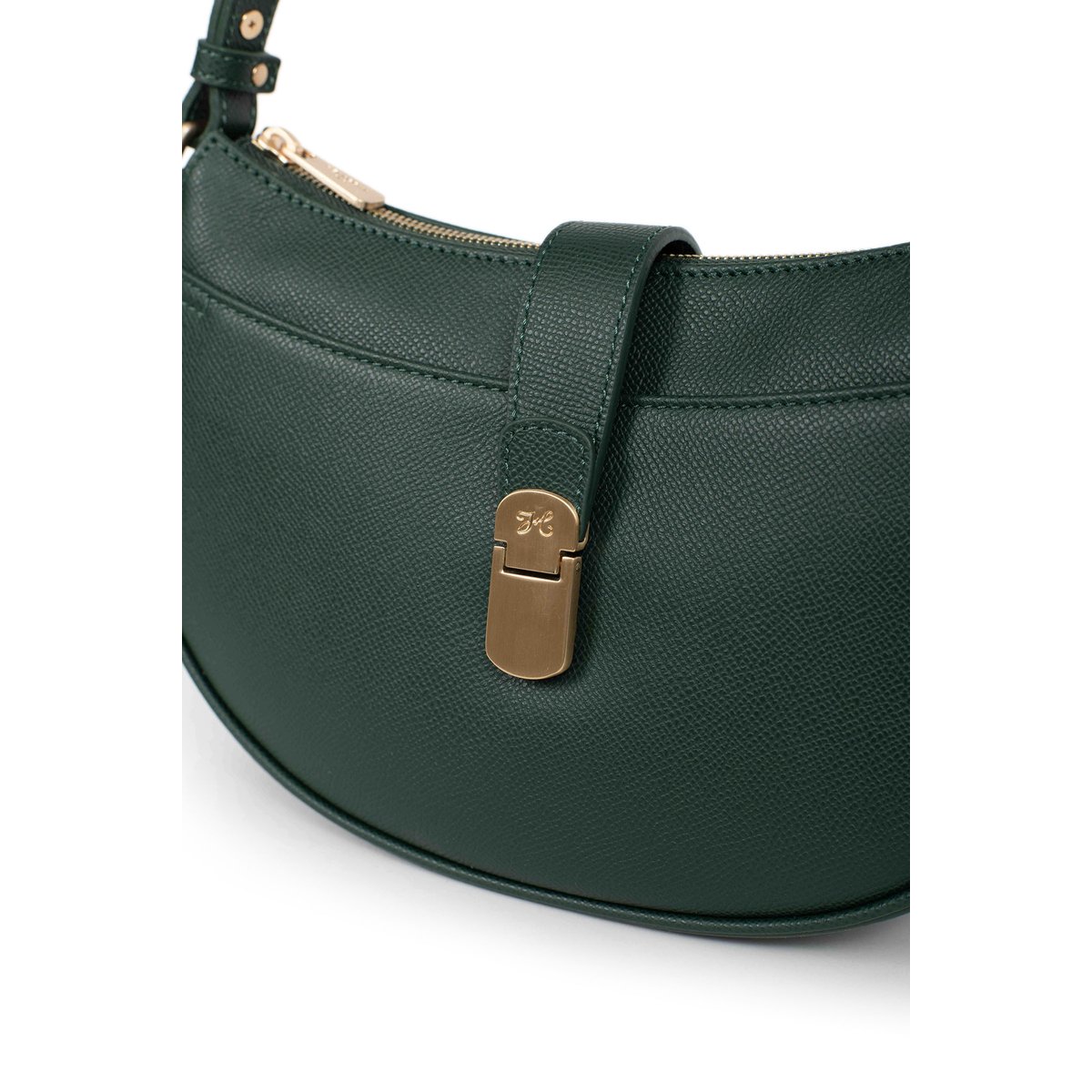 Sac porté épaule 1 anse AUDE vert foncé, HEXAGONA