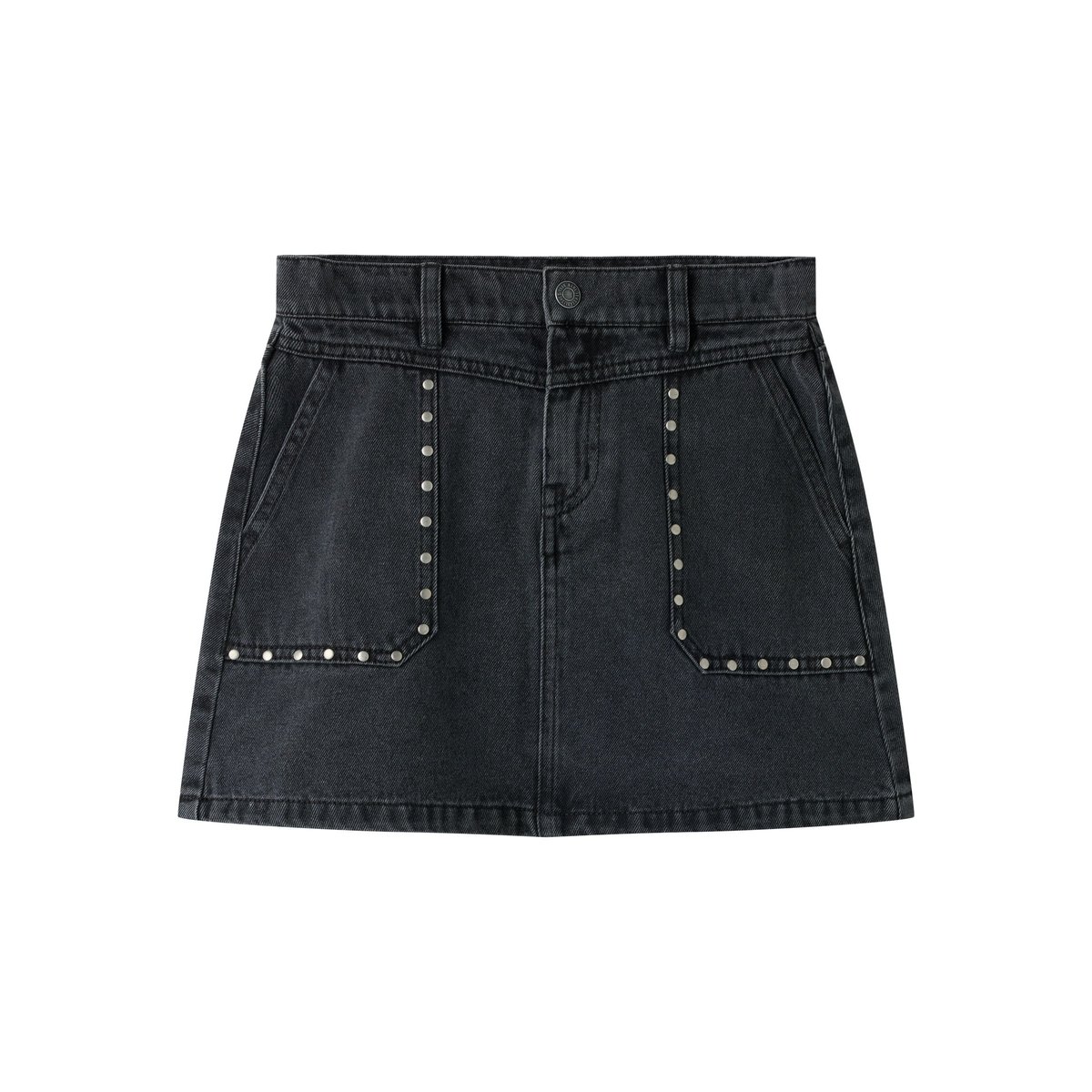 Jupe gris - dark grey denim1, NAME IT