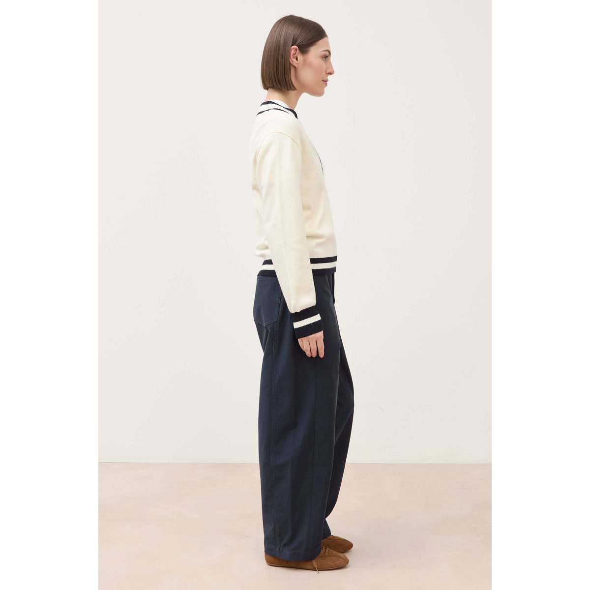 Pull manches longues ecru, BONOBO