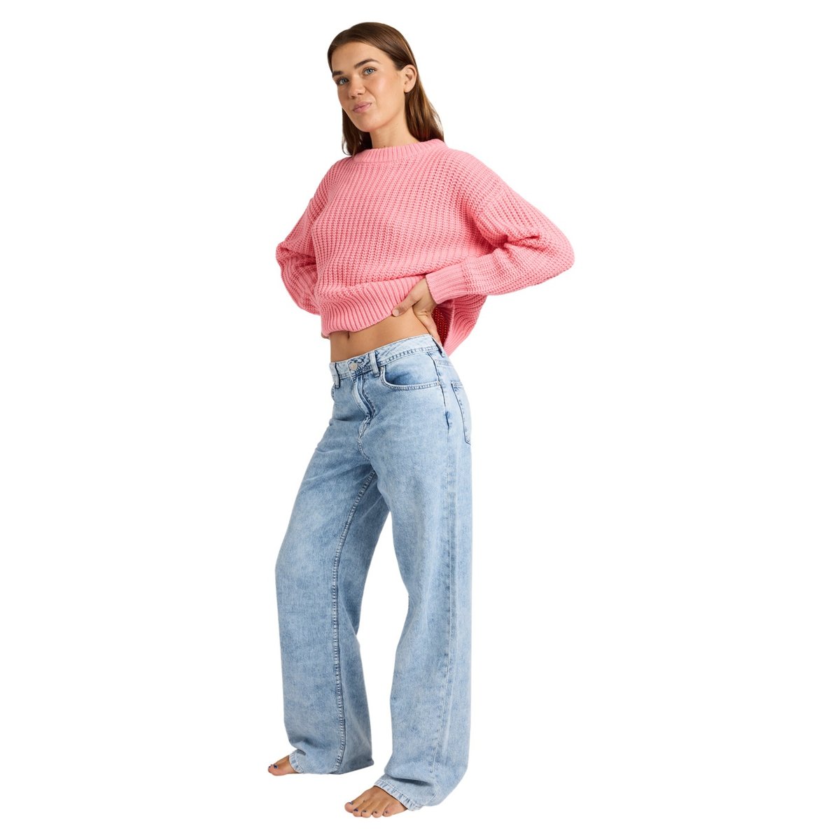 Jeans à coupe ample DAWN PATROL MID SUNBLEACHED. bleu sunbleached, ROXY