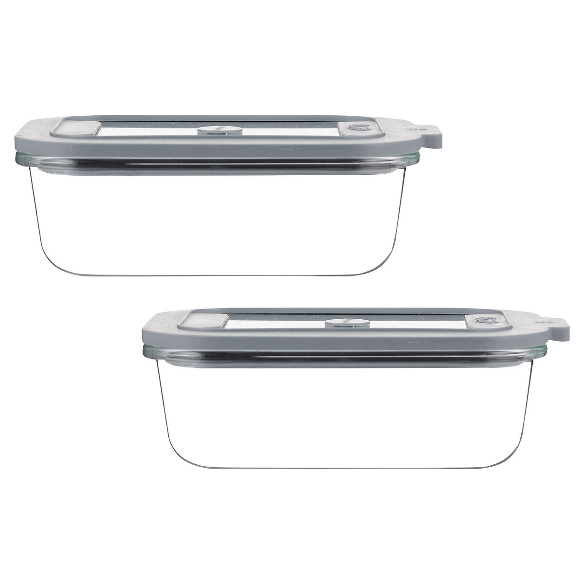 Set of 2 Fresh Storage 0.63L Rectangle Food Storage transparent, KILNER