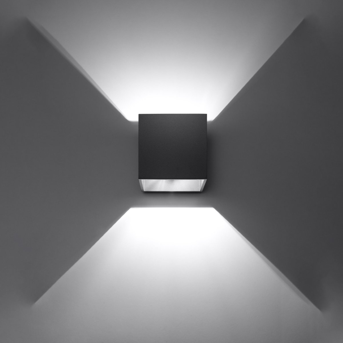 Applique Aluminium Noir G9 1 Quad noir, EDEN