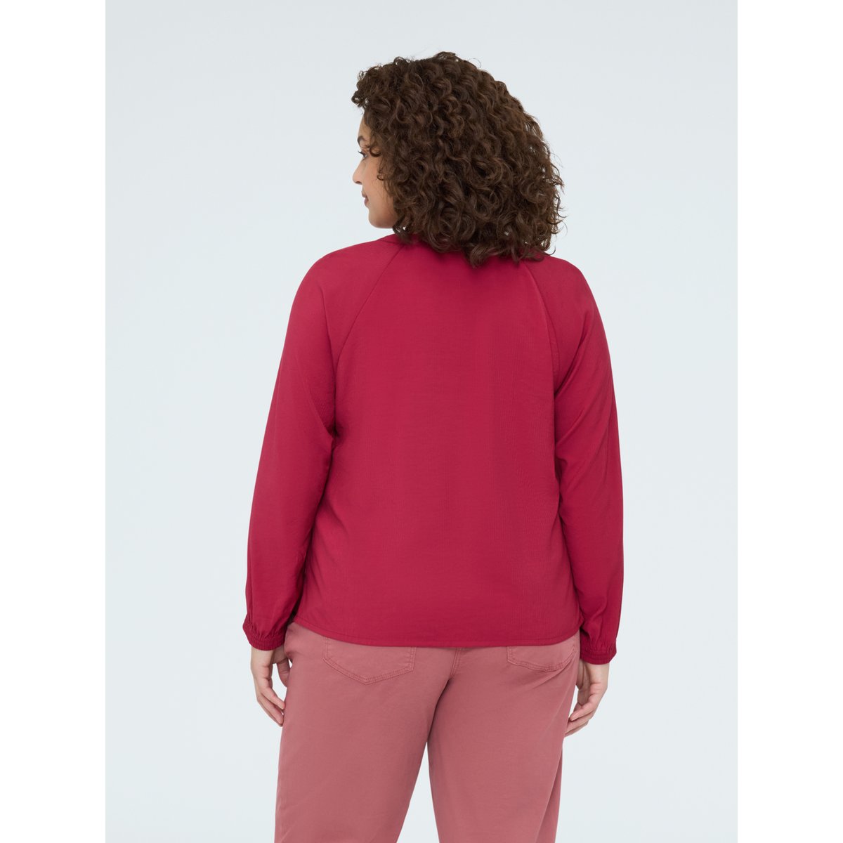 Blouse avec petite rose burgundy, FIORELLA RUBINO