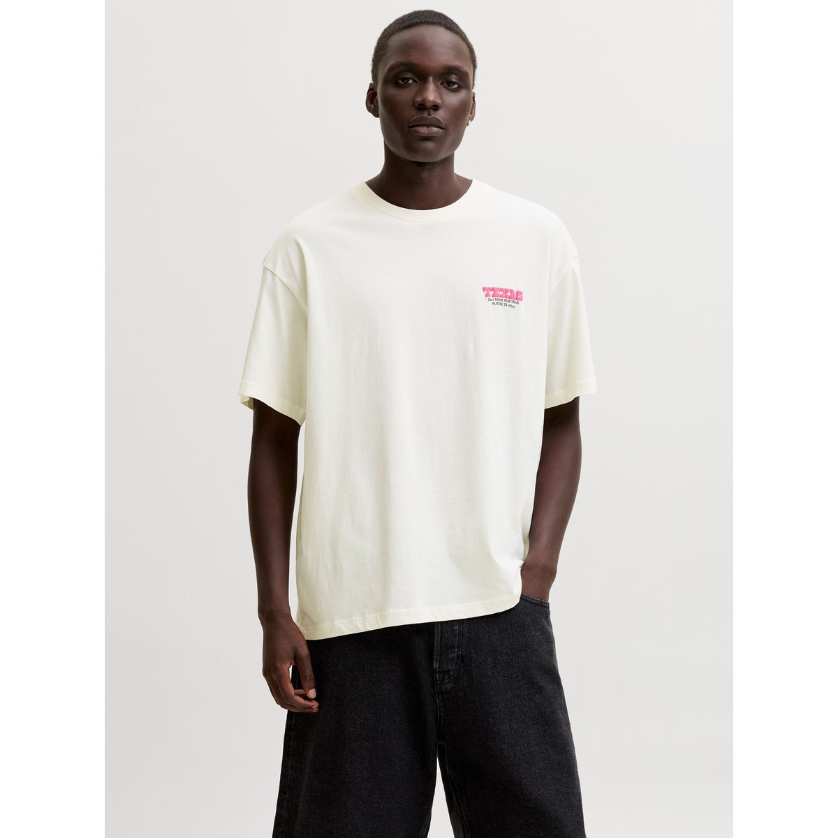 T-Shirt egret, JACK & JONES