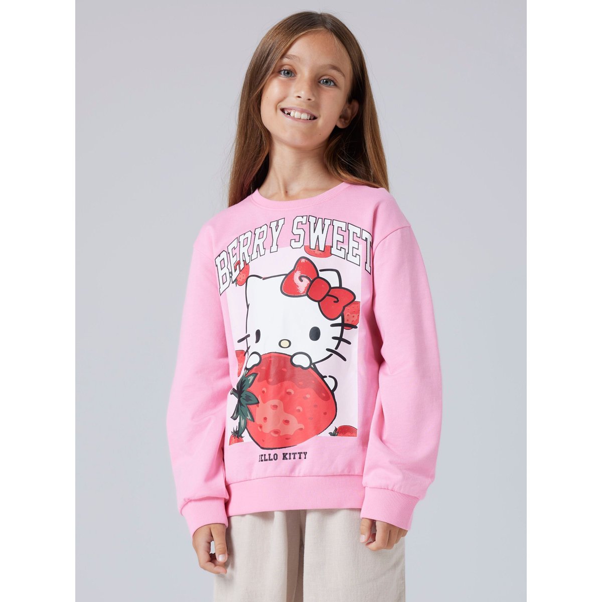 Sweat-Shirt rouge - pink drink1, NAME IT