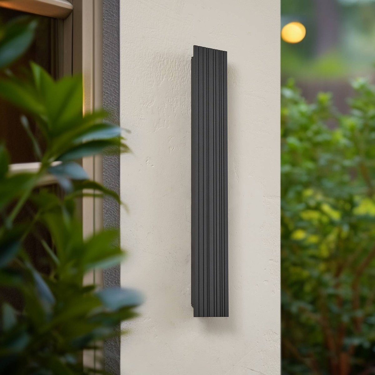 Applique extérieure en aluminium moderneLED anthracite, LUCANDE
