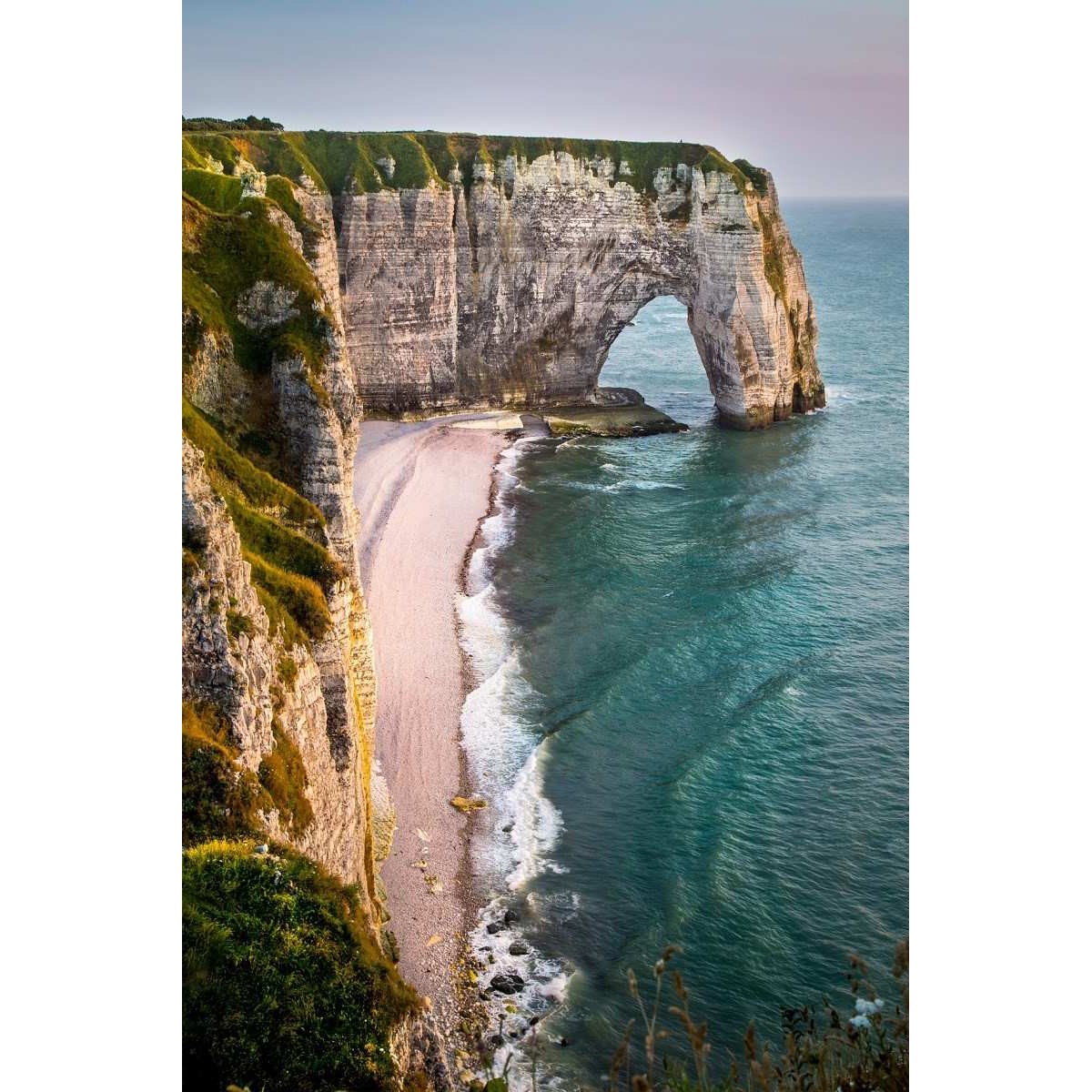 Tableau Mural Plage Etretat PLAGE tableau en verre synthétique, CEANOTHE
