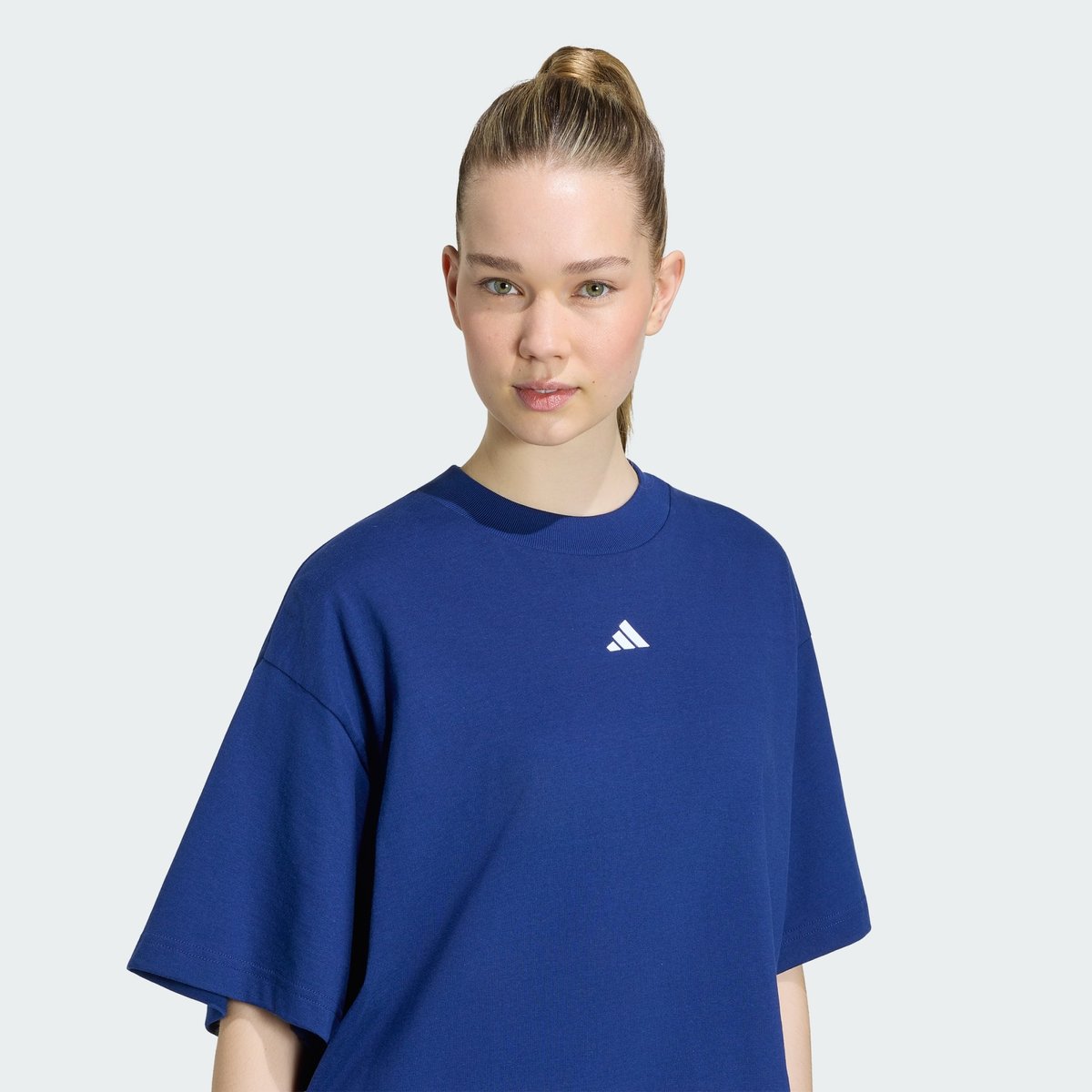 T-Shirt 3 Stripes Studio Boyfriend T-Shirt 3 Stripes Studio Boyfriend dark blue, ADIDAS SPORTSWEAR