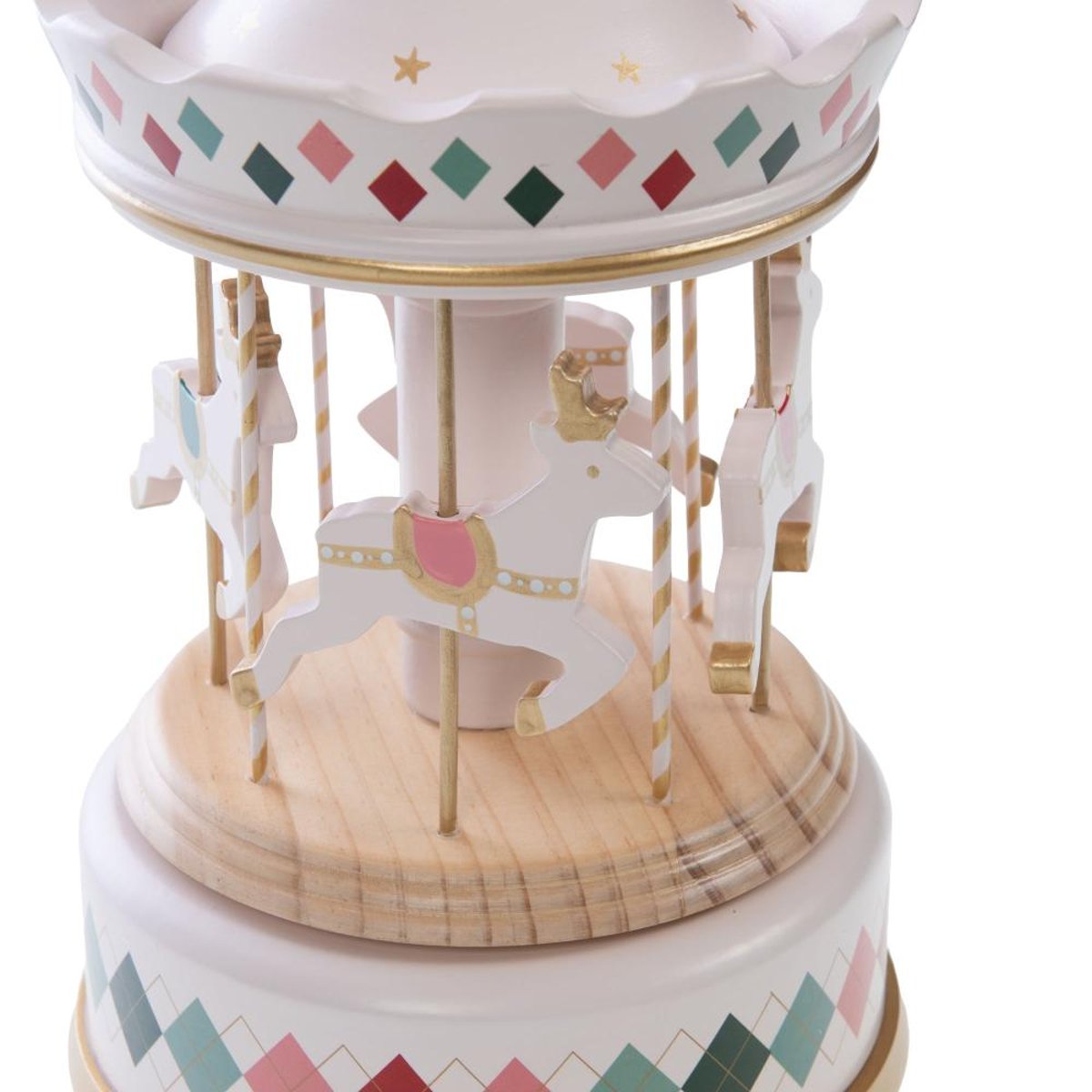 Grand carrousel de Noël Renne multicolore, AMADEUS