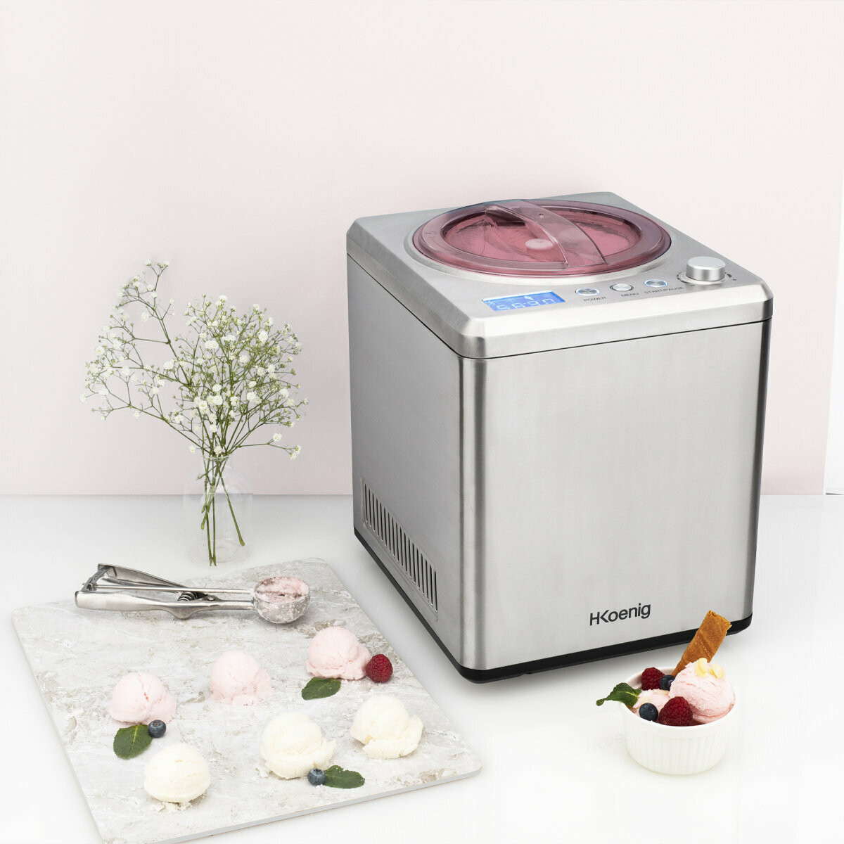 turbine à glace verticale - hf340 inox, H.KOENIG