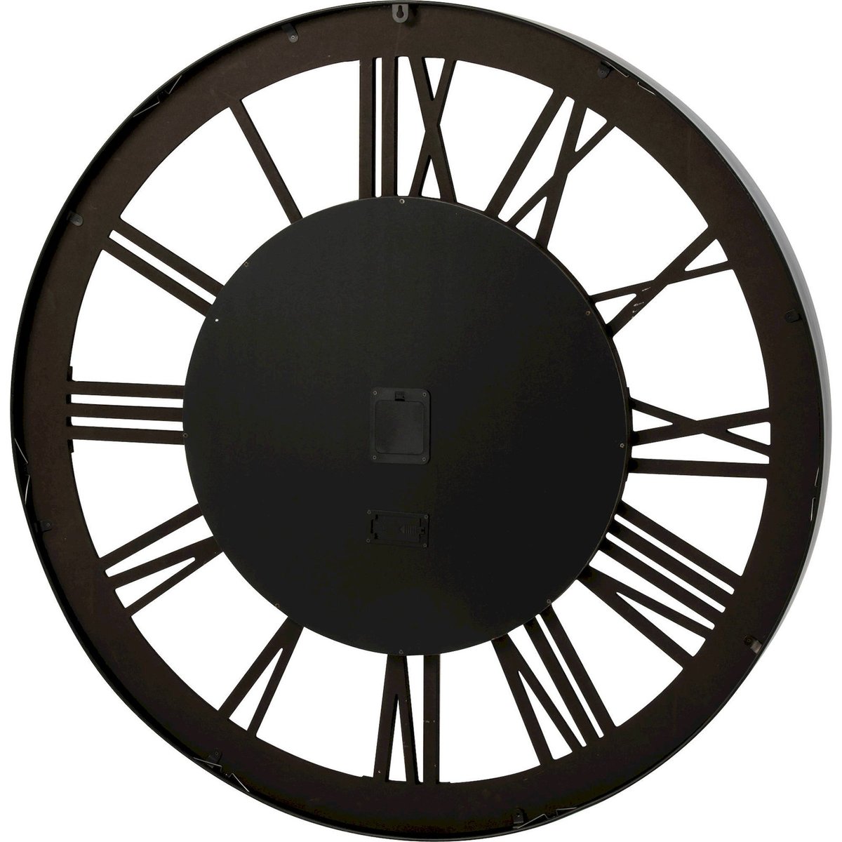 Horloge murale en métal noir et doré, RECOLLECTION