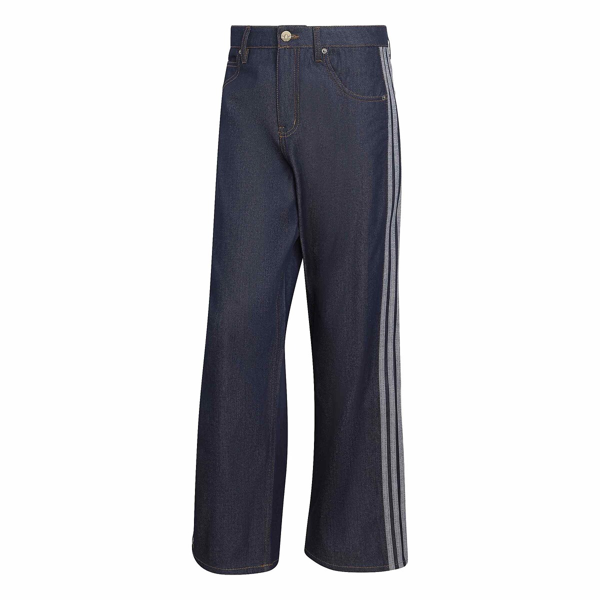 Pantalon denim droit, taille mi-haute, FIREBIRD bleu denim, adidas Originals