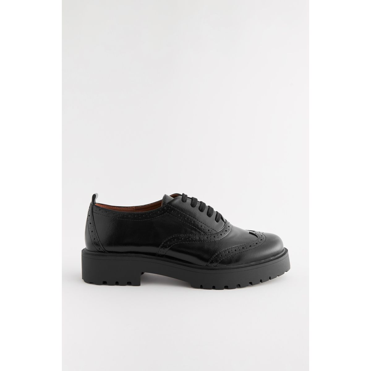 Chaussures richelieu épaisses à lacets noir, NEXT