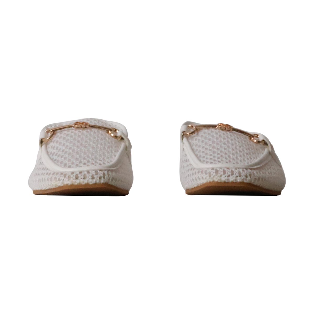 Mules Plates à Enfiler blanc, ENZA NUCCI