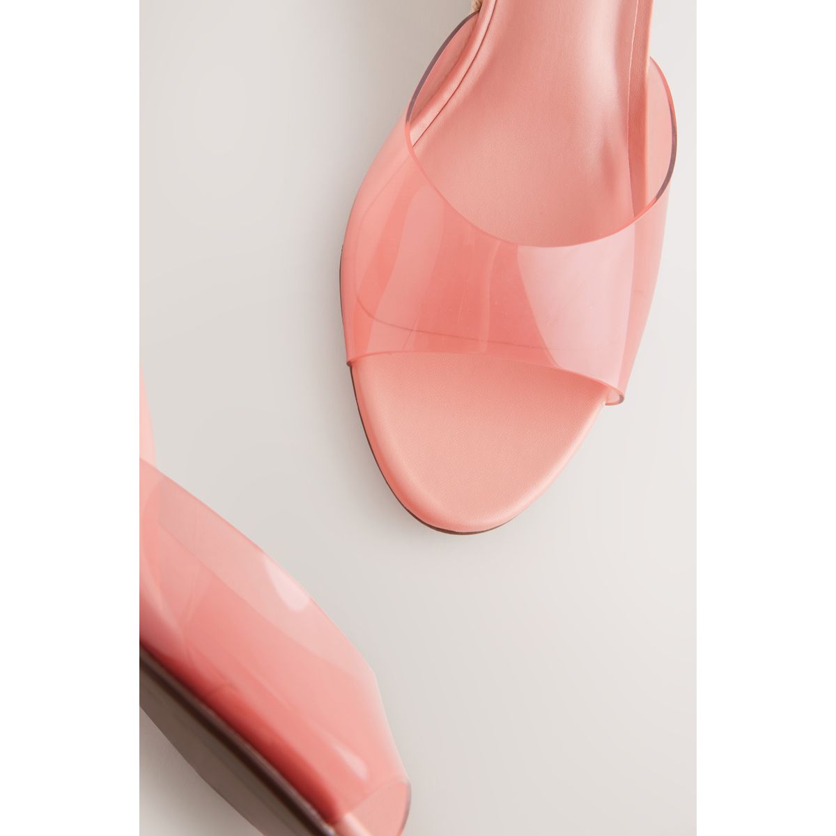 Mules espadrilles compensées à bout rond rose, NEXT