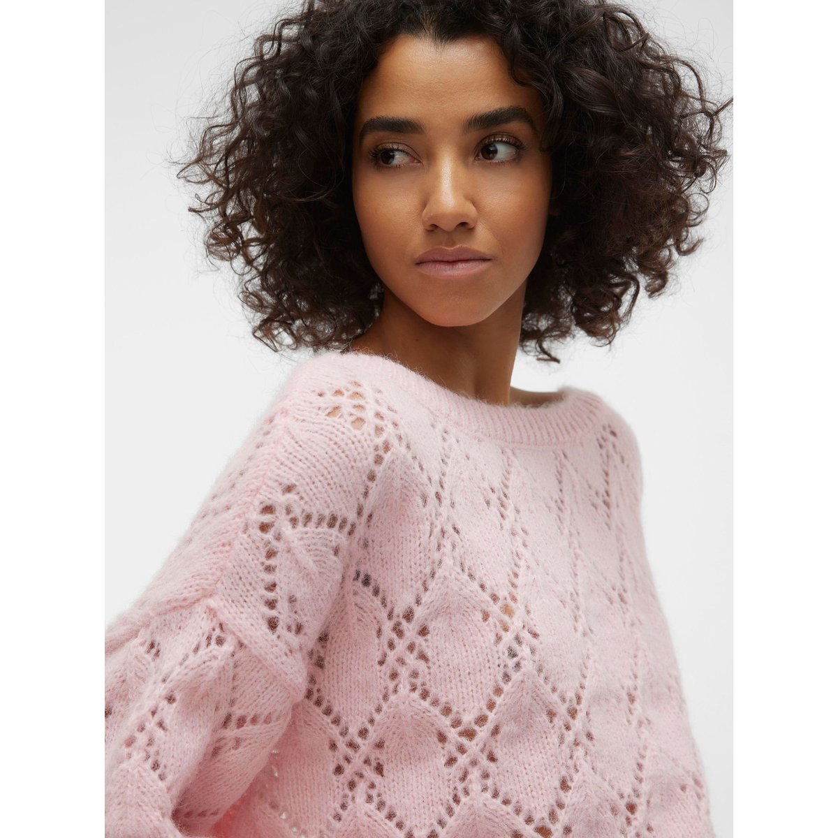 Pull En Maille rose shadow, VERO MODA