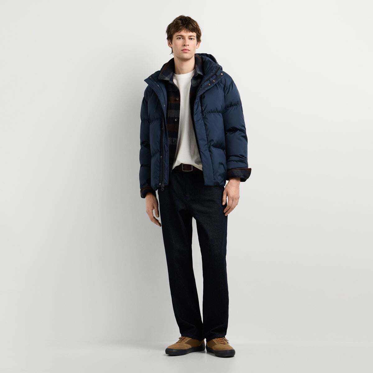 Doudoune Matelassée Avec Capuche bleu dulwich, PEPE JEANS