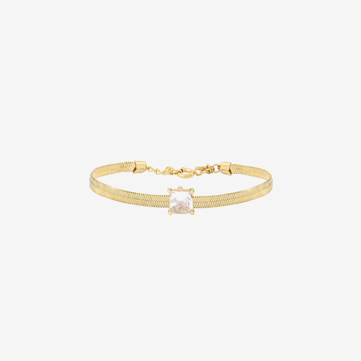 Bracelet doré simple - kalista noir, CAROLINE NAJMAN