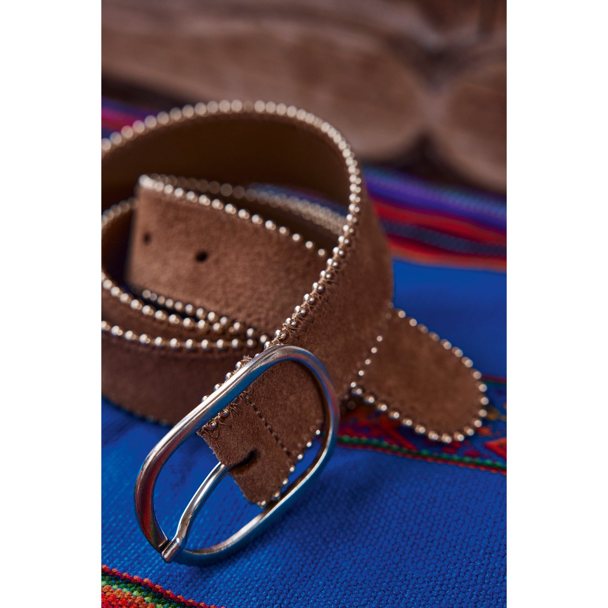 Ceinture en cuir JASMINE camel clair, Maison 123