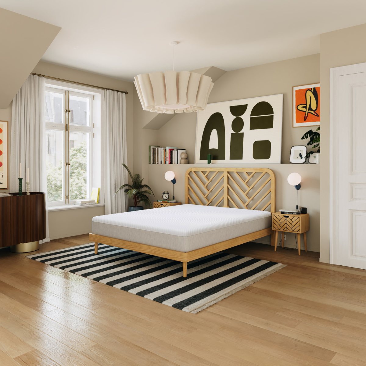 Matelas ressorts Hybride Ultime blanc, SLOME
