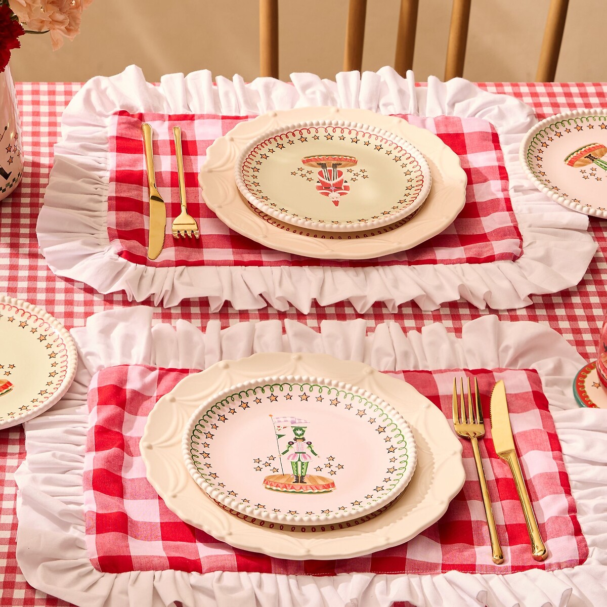Set of 2 Nutcracker Side Plates multi-coloured, CATH KIDSTON